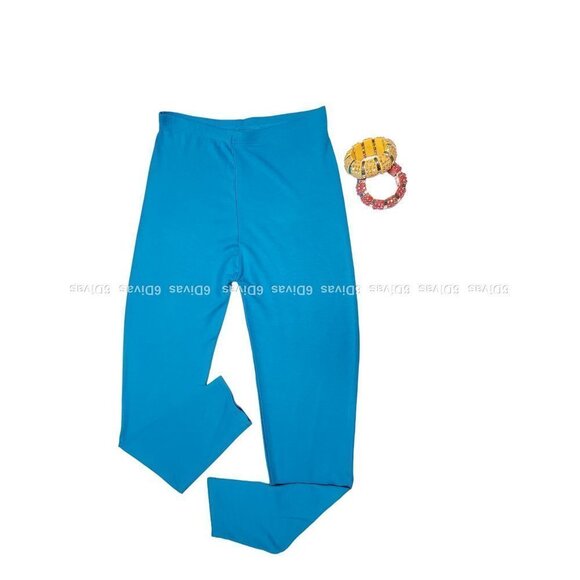BLUE Pull On Leggings for Kids or Teens or Petite Body Size - Size S - Picture 1 of 9